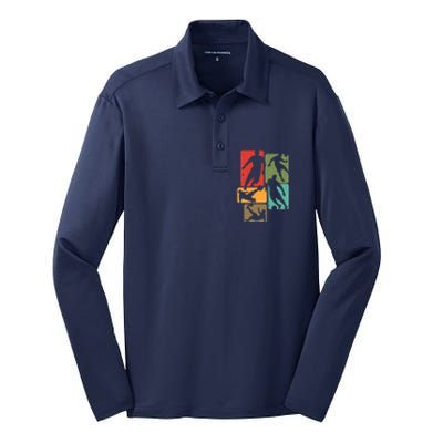 Soccer For Soccer Player | Retro Boys Soccer Silk Touch Performance Long Sleeve Polo