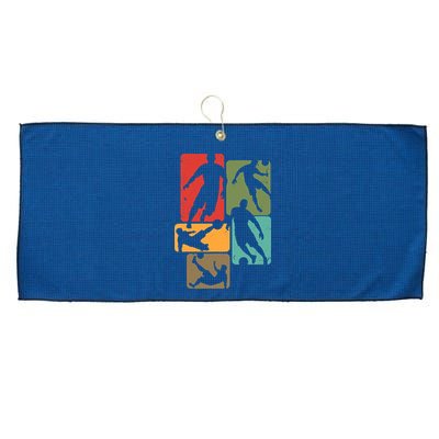 Soccer For Soccer Player | Retro Boys Soccer Large Microfiber Waffle Golf Towel
