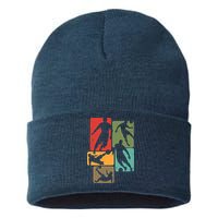 Soccer For Soccer Player | Retro Boys Soccer Sustainable Knit Beanie