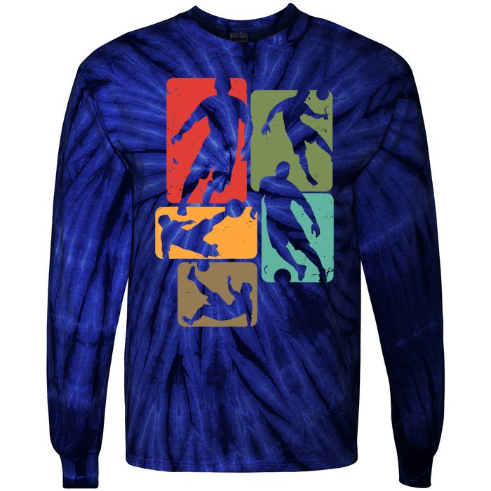 Soccer For Soccer Player | Retro Boys Soccer Tie-Dye Long Sleeve Shirt