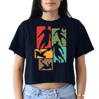 Soccer For Soccer Player | Retro Boys Soccer Crop Top