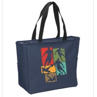 Soccer For Soccer Player | Retro Boys Soccer Zip Tote Bag