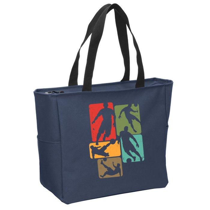 Soccer For Soccer Player | Retro Boys Soccer Zip Tote Bag