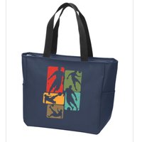 Soccer For Soccer Player | Retro Boys Soccer Zip Tote Bag
