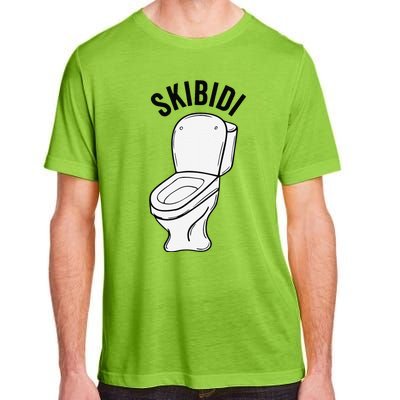 Skibid.I Funny Toilet Meme Brain Rot Humor Adult ChromaSoft Performance T-Shirt