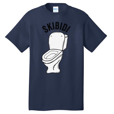 Skibid.I Funny Toilet Meme Brain Rot Humor Tall T-Shirt