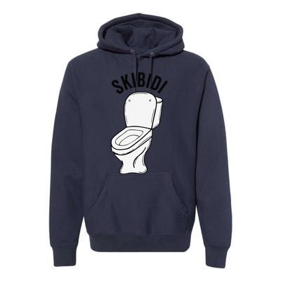 Skibid.I Funny Toilet Meme Brain Rot Humor Premium Hoodie