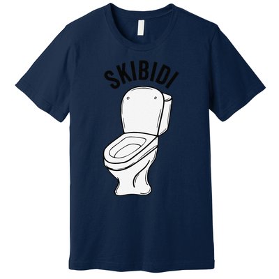 Skibid.I Funny Toilet Meme Brain Rot Humor Premium T-Shirt