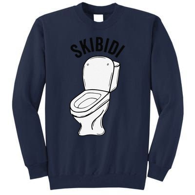 Skibid.I Funny Toilet Meme Brain Rot Humor Tall Sweatshirt