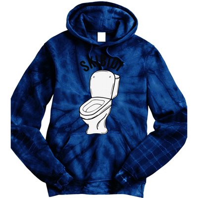 Skibid.I Funny Toilet Meme Brain Rot Humor Tie Dye Hoodie