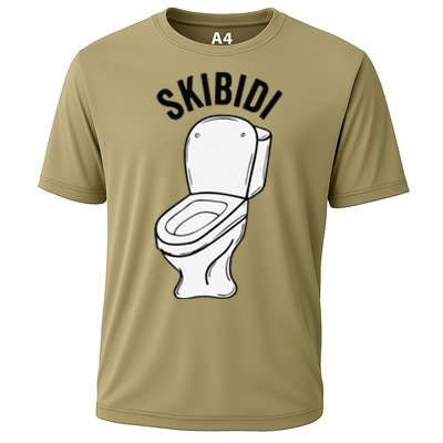 Skibid.I Funny Toilet Meme Brain Rot Humor Cooling Performance Crew T-Shirt