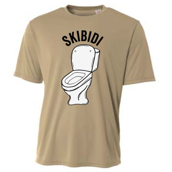 Skibid.I Funny Toilet Meme Brain Rot Humor Cooling Performance Crew T-Shirt