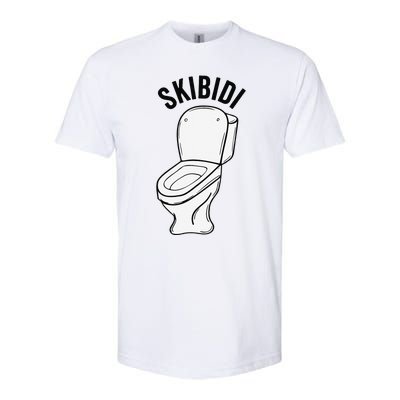 Skibid.I Funny Toilet Meme Brain Rot Humor Softstyle CVC T-Shirt