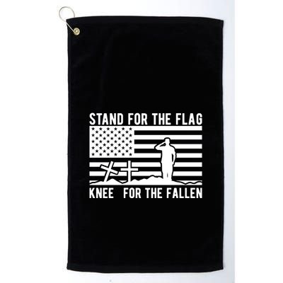 Stand For The Flag Kneel For The Fallen For Memorial Day Gift Golf Towel