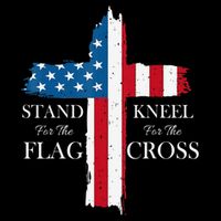 Stand For The Flag Kneel For The Cross Full-Length Apron With Pockets