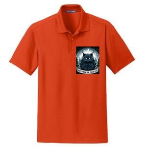 Safe From The Yule Cat Christmas Icelandic Iceland Folklore Gift Dry Zone Grid Polo