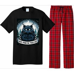 Safe From The Yule Cat Christmas Icelandic Iceland Folklore Gift Pajama Set