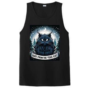 Safe From The Yule Cat Christmas Icelandic Iceland Folklore Gift PosiCharge Competitor Tank