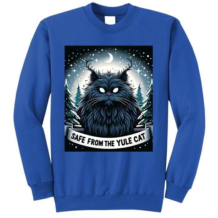 Safe From The Yule Cat Christmas Icelandic Iceland Folklore Gift Sweatshirt