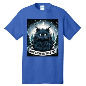 Safe From The Yule Cat Christmas Icelandic Iceland Folklore Gift Tall T-Shirt