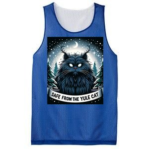 Safe From The Yule Cat Christmas Icelandic Iceland Folklore Gift Mesh Reversible Basketball Jersey Tank