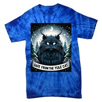 Safe From The Yule Cat Christmas Icelandic Iceland Folklore Gift Tie-Dye T-Shirt