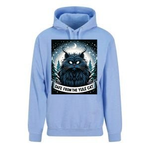 Safe From The Yule Cat Christmas Icelandic Iceland Folklore Gift Unisex Surf Hoodie