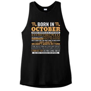 Scorpio Facts Traits Horoscope Zodiac Gift Ladies PosiCharge Tri-Blend Wicking Tank