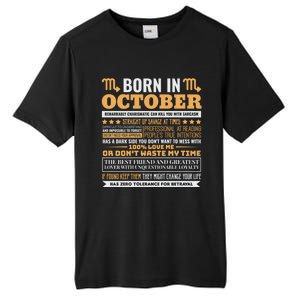 Scorpio Facts Traits Horoscope Zodiac Gift Tall Fusion ChromaSoft Performance T-Shirt