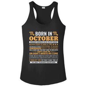 Scorpio Facts Traits Horoscope Zodiac Gift Ladies PosiCharge Competitor Racerback Tank