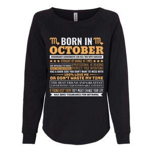 Scorpio Facts Traits Horoscope Zodiac Gift Womens California Wash Sweatshirt