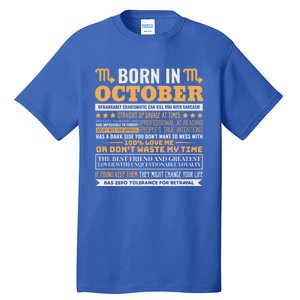 Scorpio Facts Traits Horoscope Zodiac Gift Tall T-Shirt