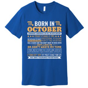 Scorpio Facts Traits Horoscope Zodiac Gift Premium T-Shirt