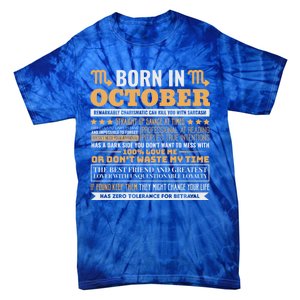 Scorpio Facts Traits Horoscope Zodiac Gift Tie-Dye T-Shirt