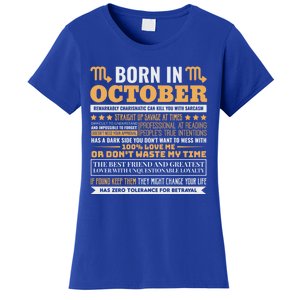 Scorpio Facts Traits Horoscope Zodiac Gift Women's T-Shirt