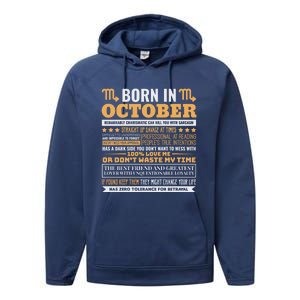 Scorpio Facts Traits Horoscope Zodiac Gift Performance Fleece Hoodie