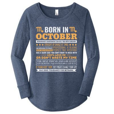 Scorpio Facts Traits Horoscope Zodiac Gift Women's Perfect Tri Tunic Long Sleeve Shirt