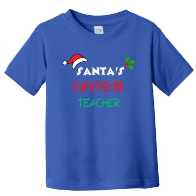 SantaS Favorite Teacher Gift Toddler T-Shirt