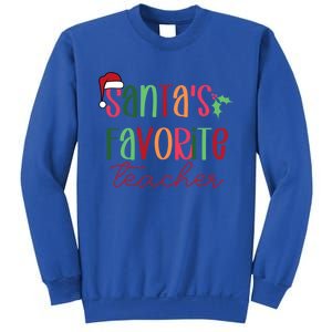 SantaS Favorite Teacher Gift Sweatshirt