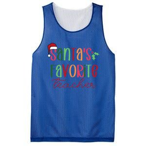 SantaS Favorite Teacher Gift Mesh Reversible Basketball Jersey Tank