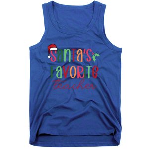 SantaS Favorite Teacher Gift Tank Top