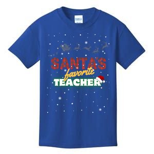 SantaS Favorite Teacher Cute Gift Kids T-Shirt