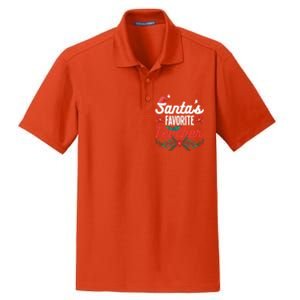 SantaS Favorite Teacher Gift Dry Zone Grid Polo