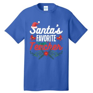 SantaS Favorite Teacher Gift Tall T-Shirt