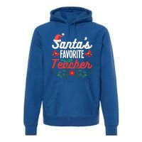 SantaS Favorite Teacher Gift Premium Hoodie