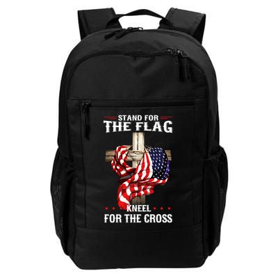 Stand for The Flag Kneel For The Cross Daily Commute Backpack