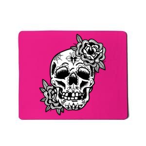 Skull Flower Tattoo Mousepad