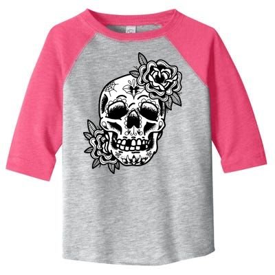 Skull Flower Tattoo Toddler Fine Jersey T-Shirt