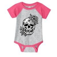 Skull Flower Tattoo Infant Baby Jersey Bodysuit