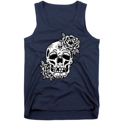 Skull Flower Tattoo Tank Top